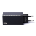 Мережевий зарядний пристрій Wozinsky 65W GaN charger USB + Type-C QC 3.0 PD Black (WWCG01)