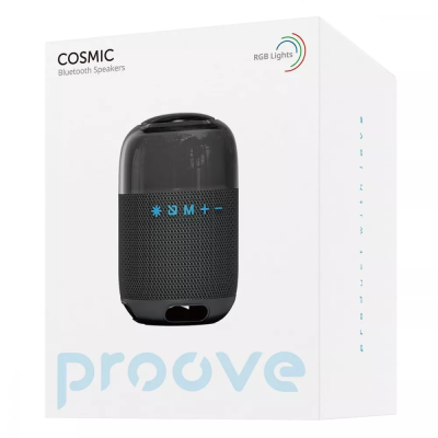 Акустична система Proove Cosmic 8W Bluetooth 5.3 + AUX + TF Card 1500 mAh | 10 годин роботи | Black