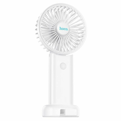 Вентилятор ручной с аккумулятором Hoco F15 Handheld Folding Fan White (6931474797551)