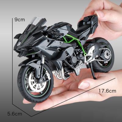 Мотомодель Kawasaki Ninja H2R 1:12 Черный