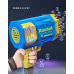 Генератор мыльных пузырей Bazooka Rocket Bubble Gun Пулемет базука 100+ отверстий с подсветкой + 10 пакетов мыльного раствора Розовый