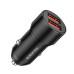 АЗП Borofone BZ19B Wisdom 36W (18W+18W) Dual Port QC3.0 USB-A Car Charger Black