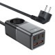 Мережевий зарядний пристрій Acefast Z2 PD75W GAN (3xUSB-C + 2xUSB-A) Desktop Charging Adapter 1.5 м Black