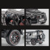 Колекційна модель автомобіля Mercedes-Benz G63 Brabus 800 Black 1:24