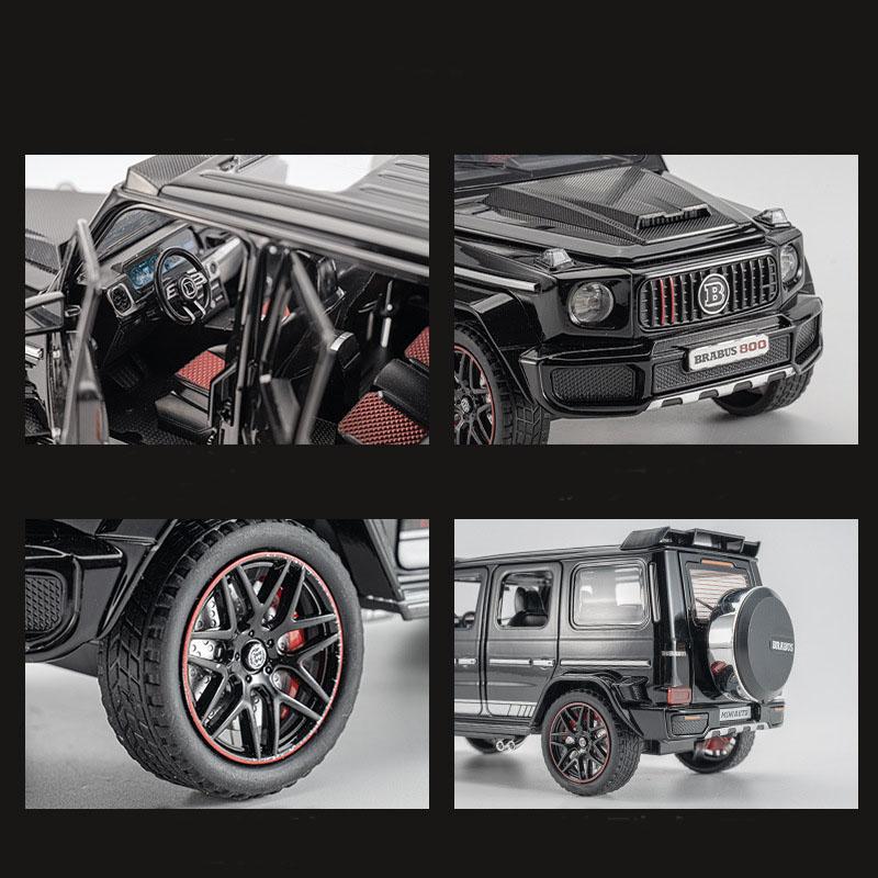 Коллекционная модель автомобиля Mercedes-Benz G63 Brabus 800 Black 1:24