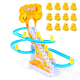 Інтерактивна розвиваюча іграшка для дітей Small Duck гірка-трек Набір веселі качки з підйомним механізмом 12 качок