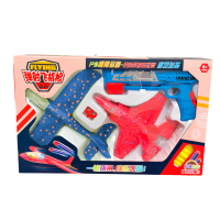 Дитячий іграшковий пістолет-катапульта з двома літаками