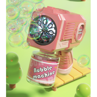 Генератор мильних бульбашок Automatic Bubble Machine Рожевий