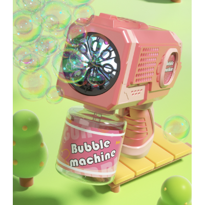 Генератор мыльных пузырей Automatic Bubble Machine Розовый