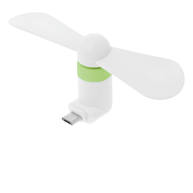 Вентилятор гибкий Micro-USB Белый для телефонов