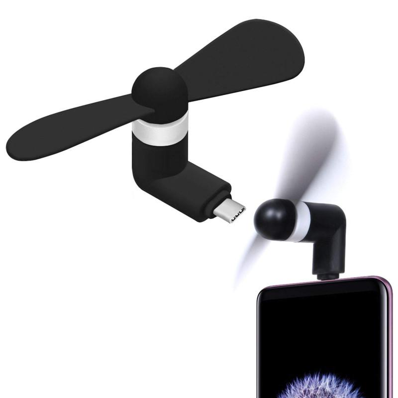 Fan flexible Micro-USB Black for phones