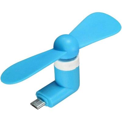 Вентилятор гнучкий Micro-USB Синій для телефонів