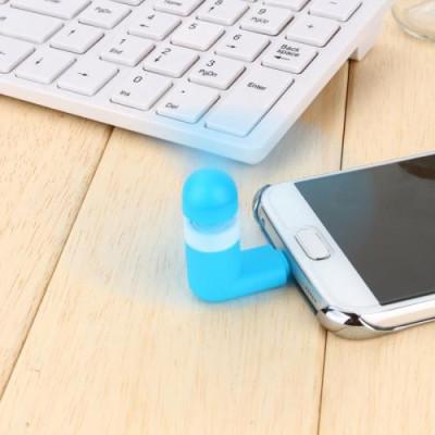 Fan flexible Micro-USB Blue for phones