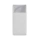 UMB Baseus Bipow Digital Display PowerBank 20000 mAh Type-C + 2xUSB + Micro USB 15W White (PPBD050102)