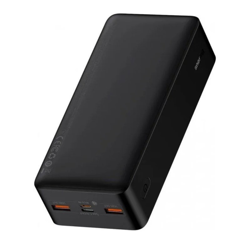 УМБ Baseus Bipow Digital Fast Charge PowerBank 30000 mAh Type-C + 2xUSB + Micro USB 20W Black (PPBD050401)