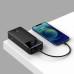 UMB Baseus Bipow Digital Fast Charge PowerBank 30000 mAh Type-C + 2xUSB + Micro USB 20W Black (PPBD050401)