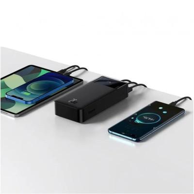 UMB Baseus Bipow Digital Fast Charge PowerBank 30000 mAh Type-C + 2xUSB + Micro USB 20W Black (PPBD050401)