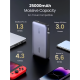 Зовнішній акумулятор (павербанк) Ugreen 25000 mAh 145W 2x Type-C + 1x USB Type-A Grey (PB205/90597)