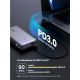 Зовнішній акумулятор (павербанк) Ugreen 25000 mAh 145W 2x Type-C + 1x USB Type-A Grey (PB205/90597)