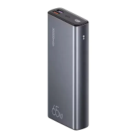 Зовнішній акумулятор (павербанк) Usams US-CD165 30000 mAh 65W 2x Type-A + 1x USB Type-C Grey (US-CD165/US-SJ459)