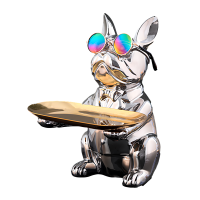 Key holder organizer for small things Bulldog Silver (3323)