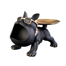 Keychain organizer for small things Bulldog 1.4 Black