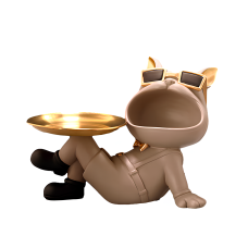 Ключница органайзер для мелочей Бульдог Бежевый (3327)