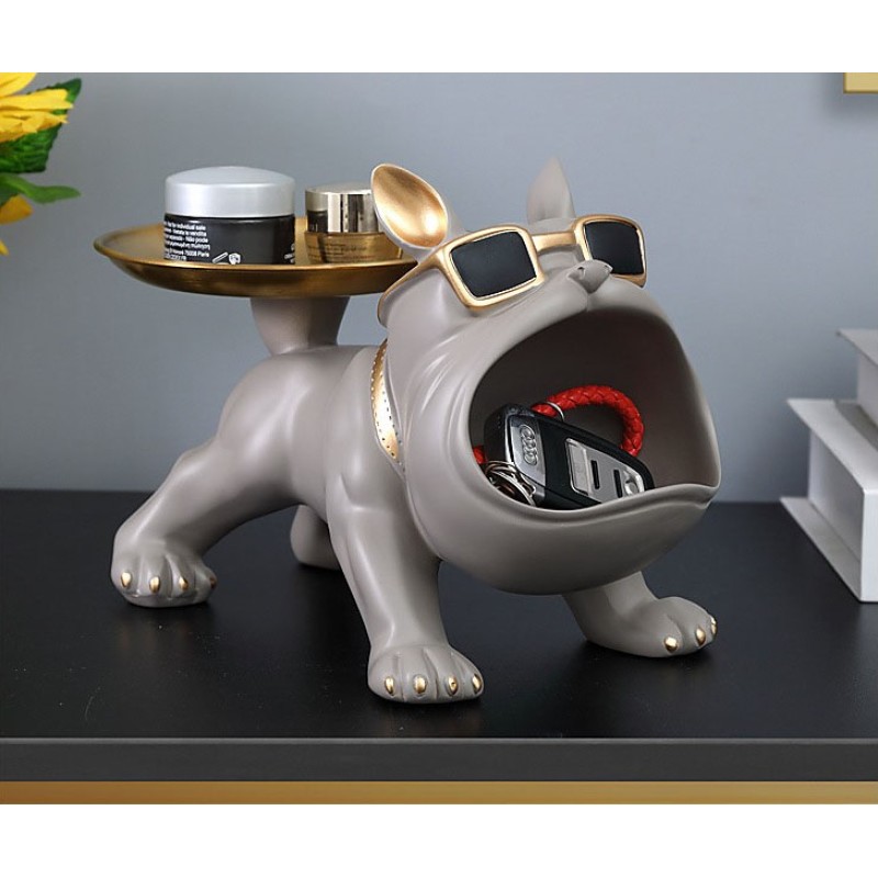 Keychain organizer for small things Bulldog Dark gray (3328)