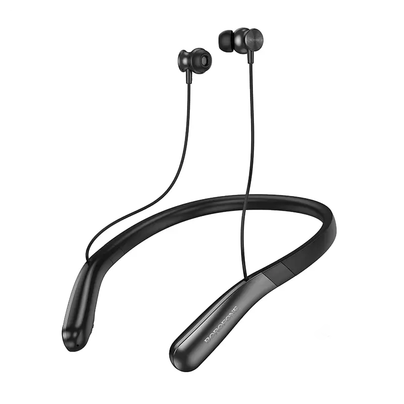 Наушники спортивные Borofone BE67 Sound Neck-mounted BT earphone, Bluetooth 5.4, 60 часов работы, 400mAh Black