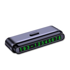 Парковочная карта - автовизитка с номером телефона Cheges Parking Number Plate Черная