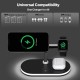 Wireless charger OG 5 in 1 Wireless Charger Station 15W Black (YM-UD23)