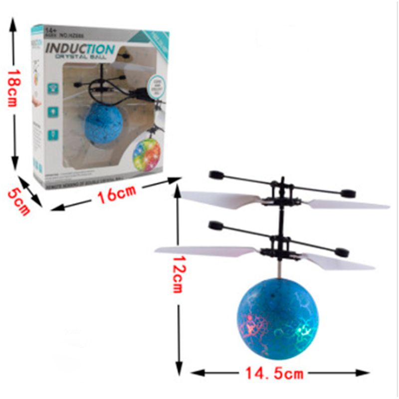 Helicopter toy Flying ball LED Blue