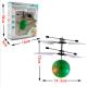 Helicopter toy Flying ball LED Green