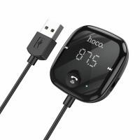 Bluetooth ресивер (FM-модулятор) Hoco E65 Unity car BT FM transmitter Black
