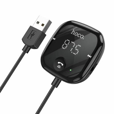 Bluetooth ресивер (FM-модулятор) Hoco E65 Unity car BT FM transmitter Black