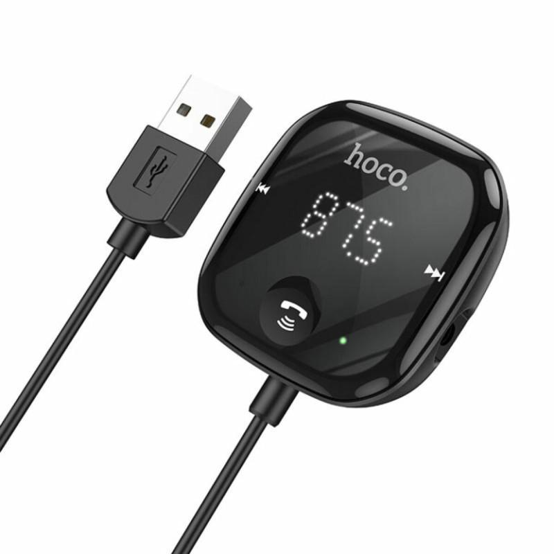 Bluetooth ресивер (FM-модулятор) Hoco E65 Unity car BT FM transmitter Black