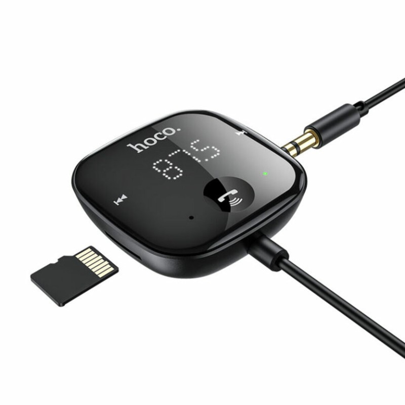 Bluetooth ресивер (FM-модулятор) Hoco E65 Unity car BT FM transmitter Black