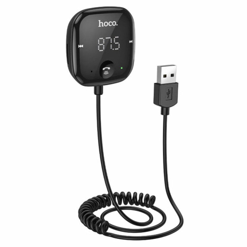 Bluetooth ресивер (FM-модулятор) Hoco E65 Unity car BT FM transmitter Black