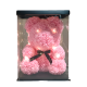 Teddy bear made of roses in a gift package 40 cm Pink