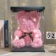 Teddy bear made of roses in a gift package 40 cm Pink