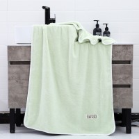 Terry towel with a thickened edge, Light green 90x180 cm