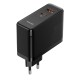 Мережевий зарядний пристрій Baseus GaN5 Pro Fast Charger C+U 100W (+кабель Type-C 1м) Black (CCGP090201)