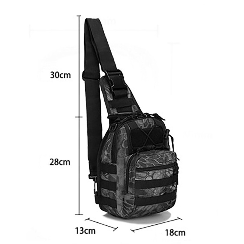 Tactical Molle Shoulder Backpack Black