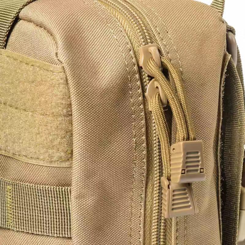 The tactical summary for the first aid kit for medicines is explained with the MOLLE Coyote system