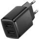 Network charger Baseus Compact Charger 2U 10.5W EU Black (CCXJ010201)