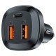 АЗП ACEFAST B9 66W (2USB-A+USB-C) three port metal car charger (AFB9)