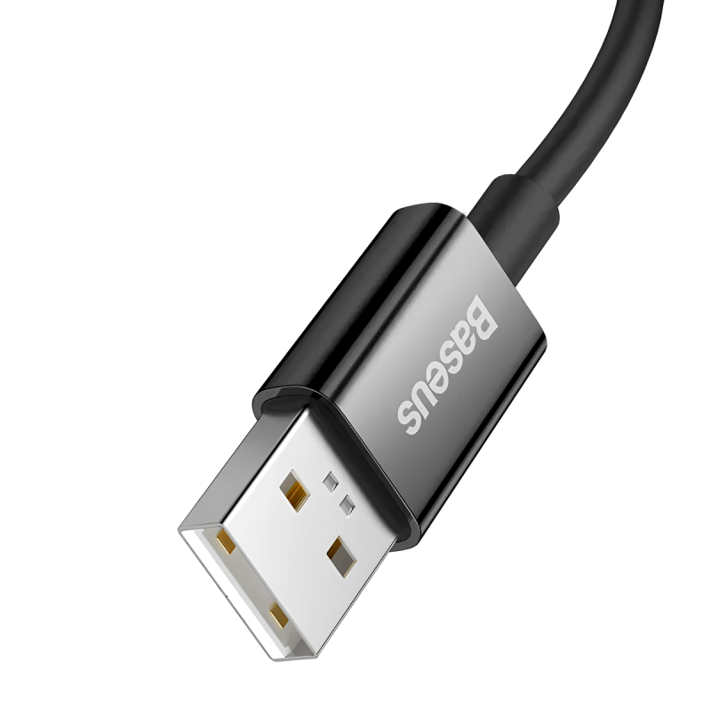 Cable Baseus Superior Series (SUPERVOOC) Fast Charging Data Type-C 65W 1m Black (CAYS000901)