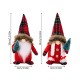 New Year soft figure Gnome with Christmas tree 30 cm Boy Red