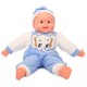 Pups soft doll 50 cm in a blue suit