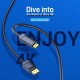 Кабель Vention 4K DisplayPort to HDMI Cable 2M Black (HAGBH)